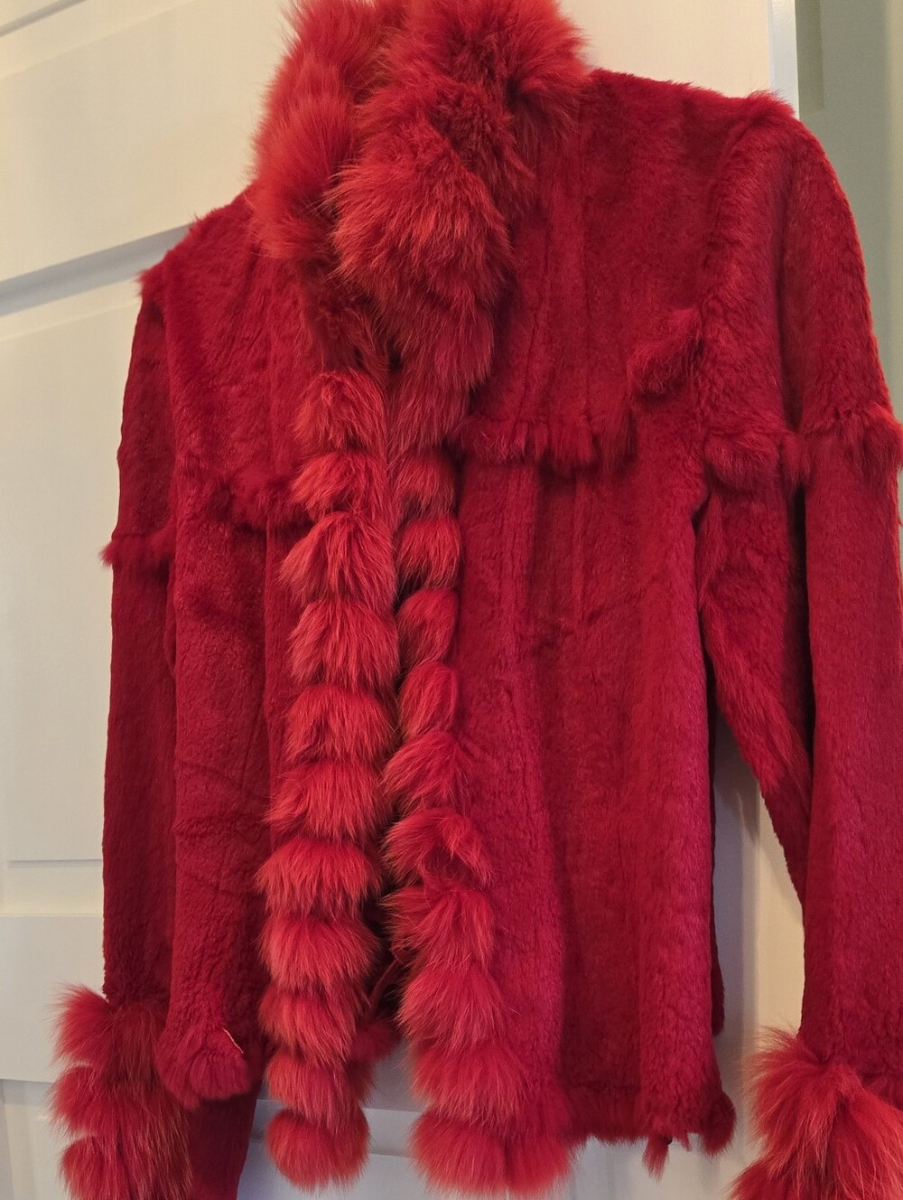 Red Shearling Jacket Sm - Picture 8 of 10